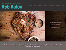 Tablet Screenshot of diningoutwithrobbalon.com